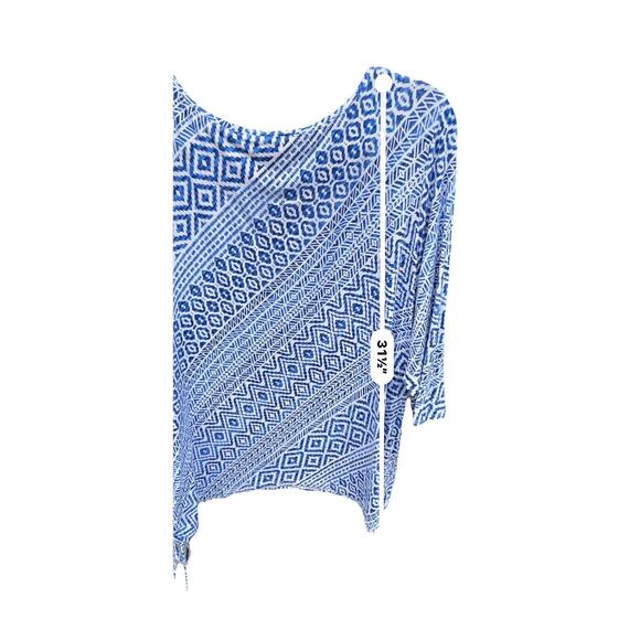 Ruby Rd. Blue/White pullover Tunic - Size 3X - Picture 8 of 10